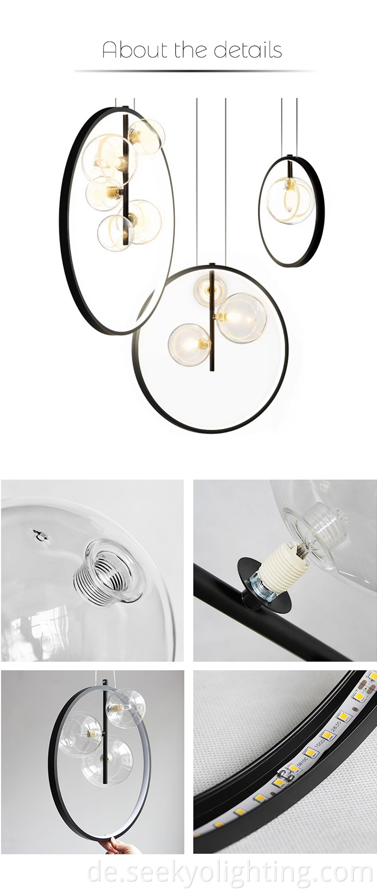 Bubble Glass pendant lamp